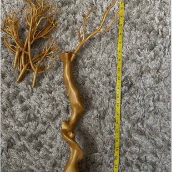 Set of 2 Gold Christmas Trees Branch Artificial Manzanita Tree - Picture 7 of 9